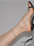 精致女人的选择 秀美脚踝的魅惑（极致高跟黑） Fannie芬妮高清原图(39)